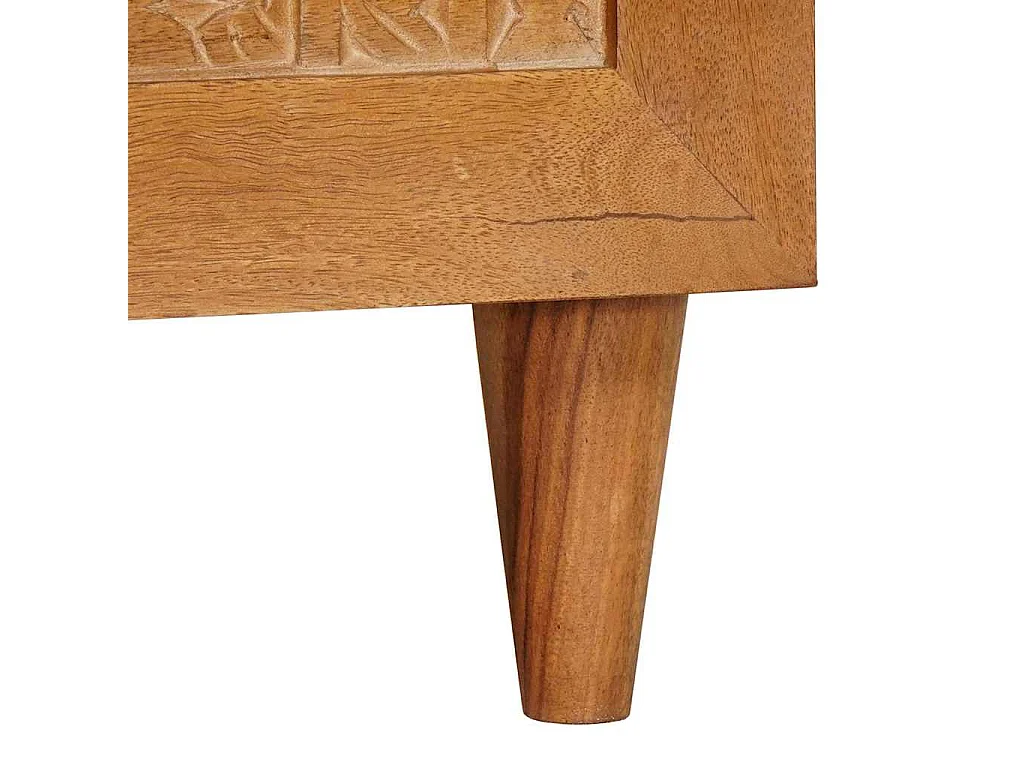 Table basse avec stockage Marron clair 80 x 50 x 40 cm