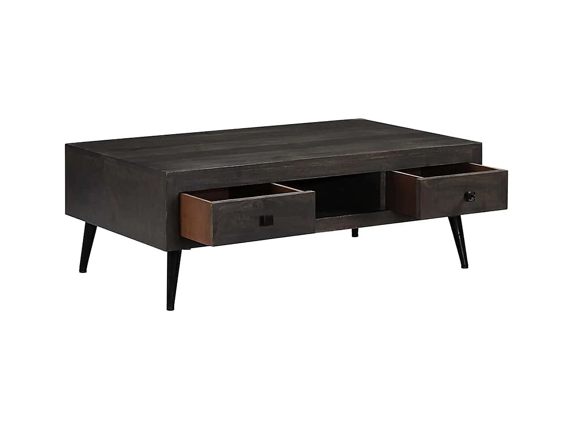 Table basse bois de manguier massif 100x60x35 cm