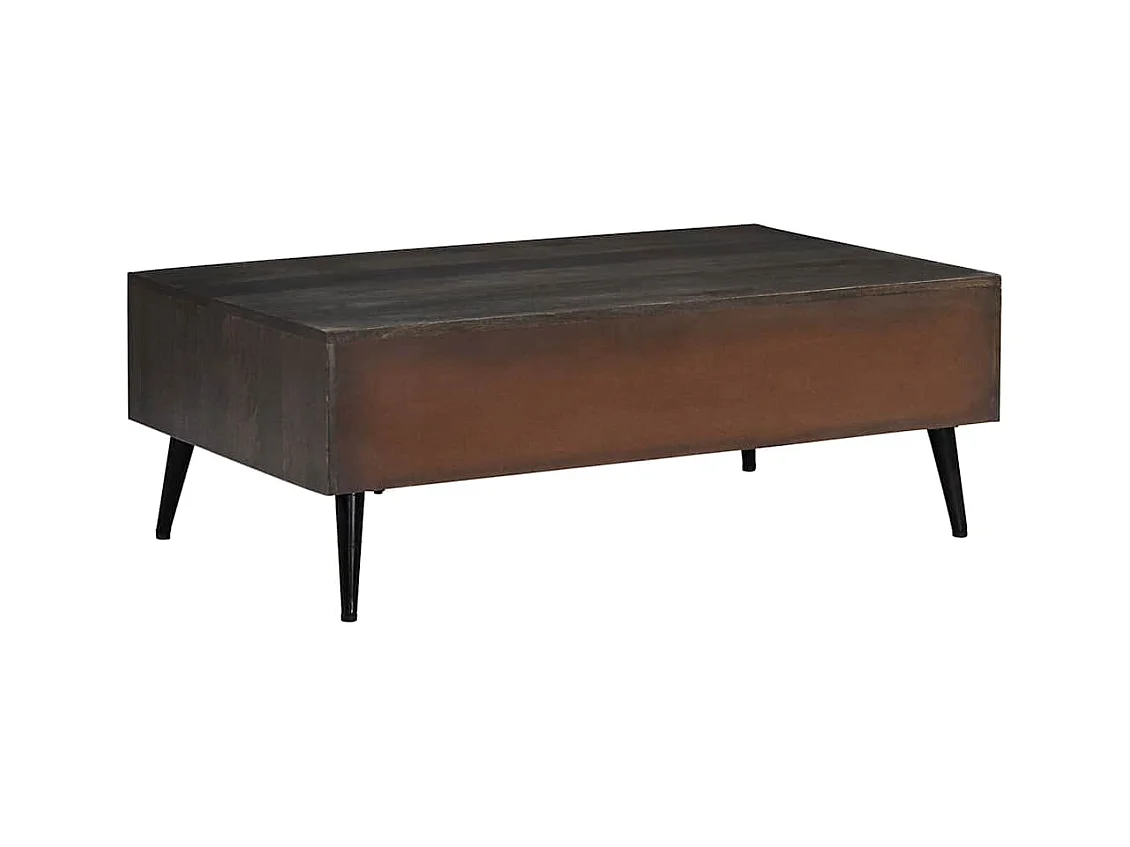 Table basse bois de manguier massif 100x60x35 cm