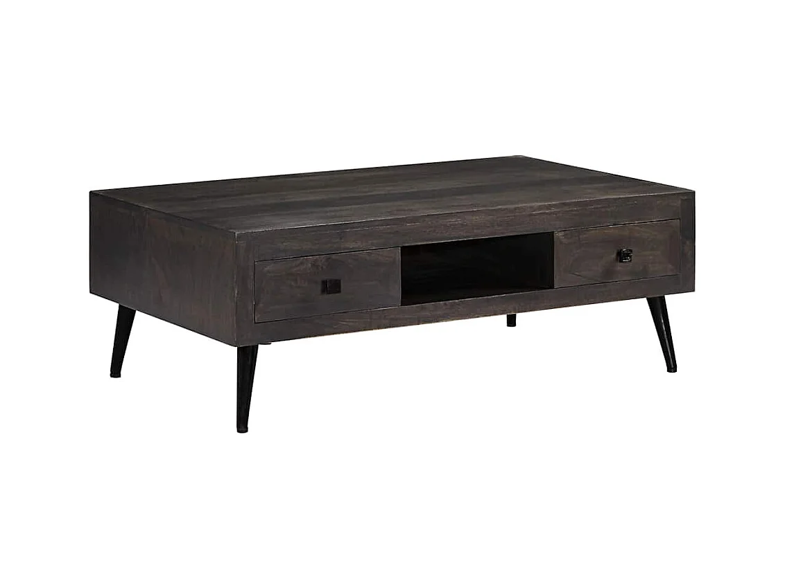 Table basse bois de manguier massif 100x60x35 cm