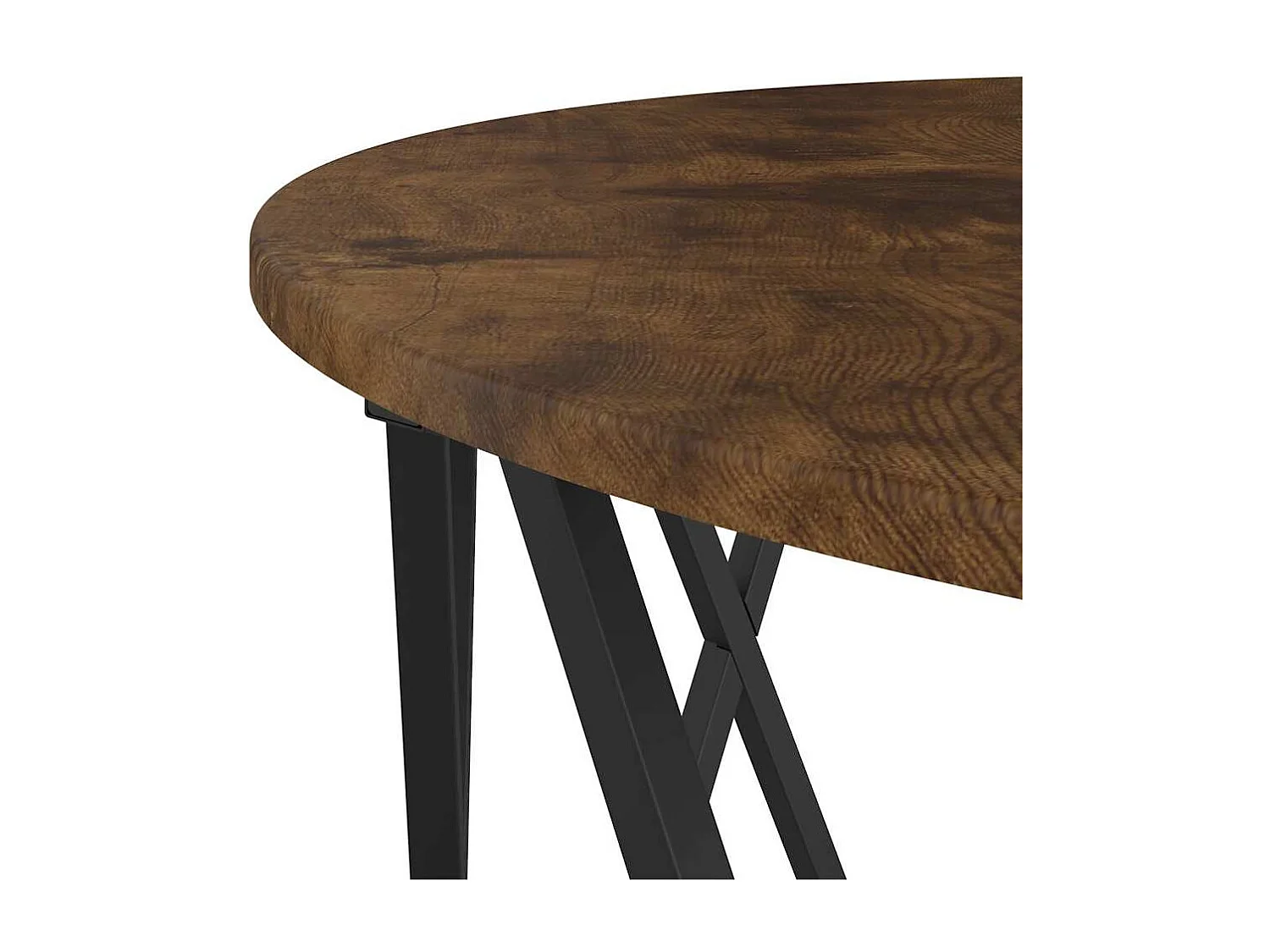 Table basse Chêne fumé 80 x 80 x 42 cm