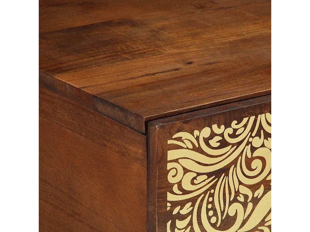 Table basse marron miel 100 x 54 x 40 cm