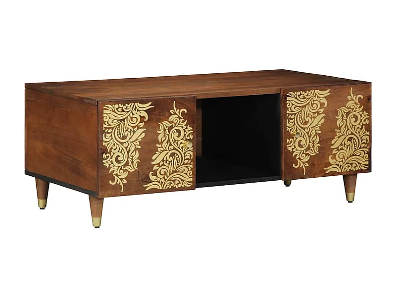 Table basse marron miel 100 x 54 x 40 cm