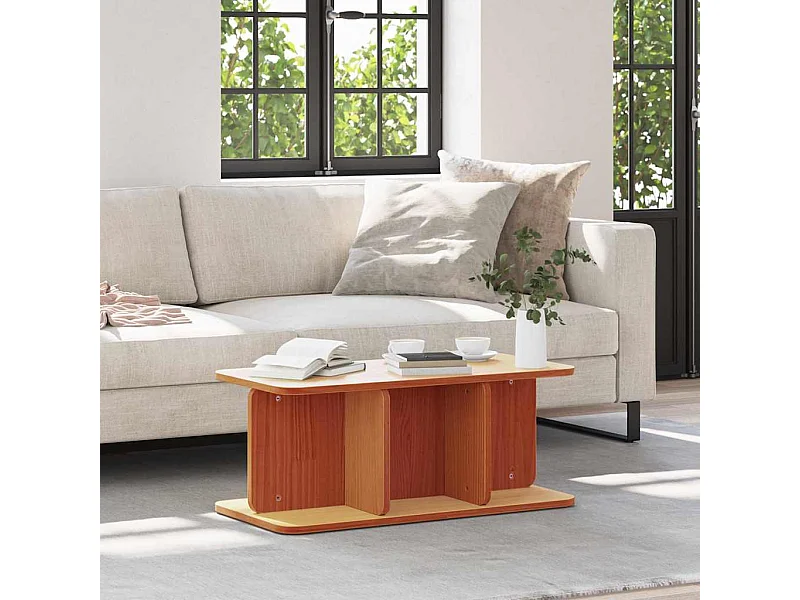 Mesa de centro Castanho-mel 80 x 39.5 x 33.5 cm