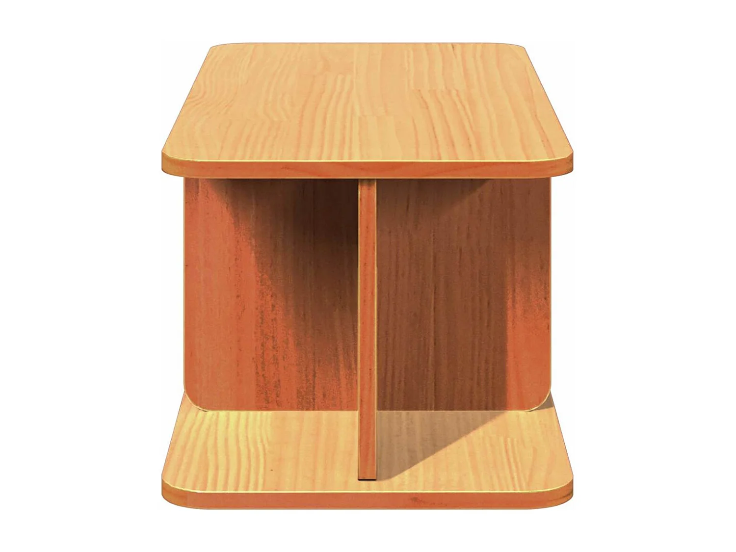 Table basse Marron cire 80 x 39,5 x 33,5 cm Bois massif en pin