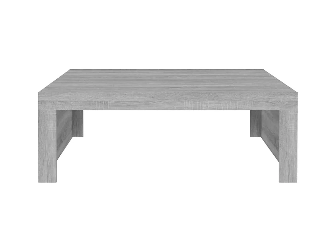 Table basse Sonoma gris 100x100x35 cm Bois d'ingénierie
