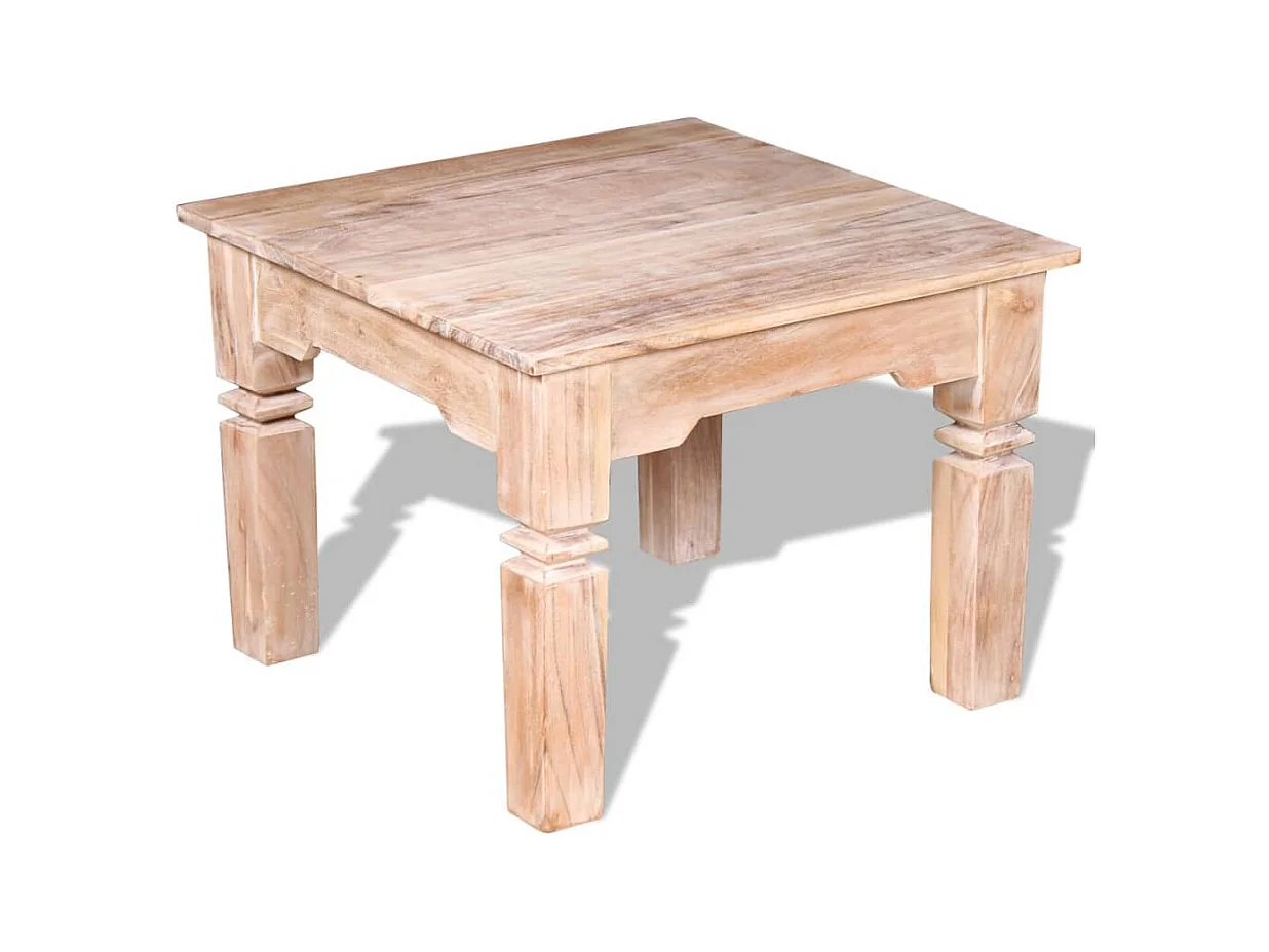 Table basse Bois d'acacia 60x60x45 cm