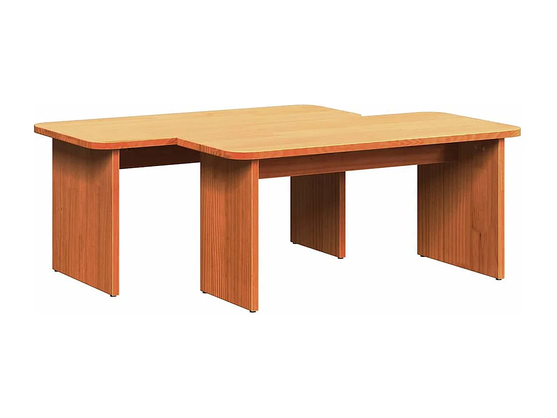 Mesa de centro Castanho-mel 100 x 69 x 35.5 cm