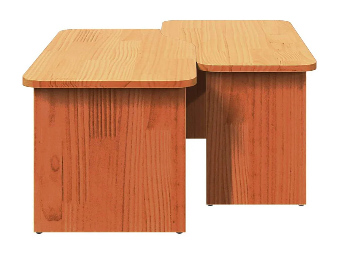 Mesa de centro Castanho-mel 100 x 69 x 35.5 cm