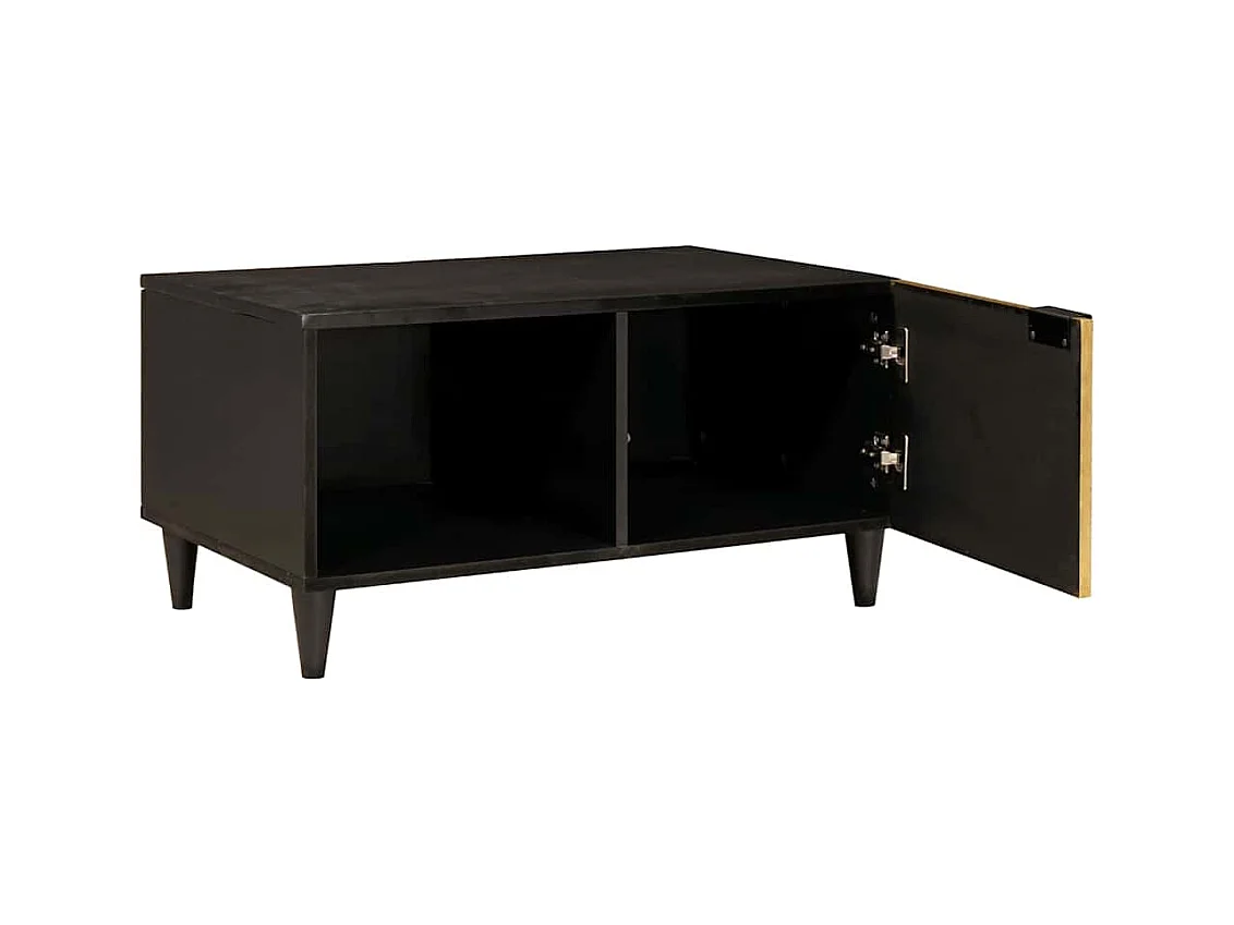 Table basse Noir et or 80 x 50 x 40 cm