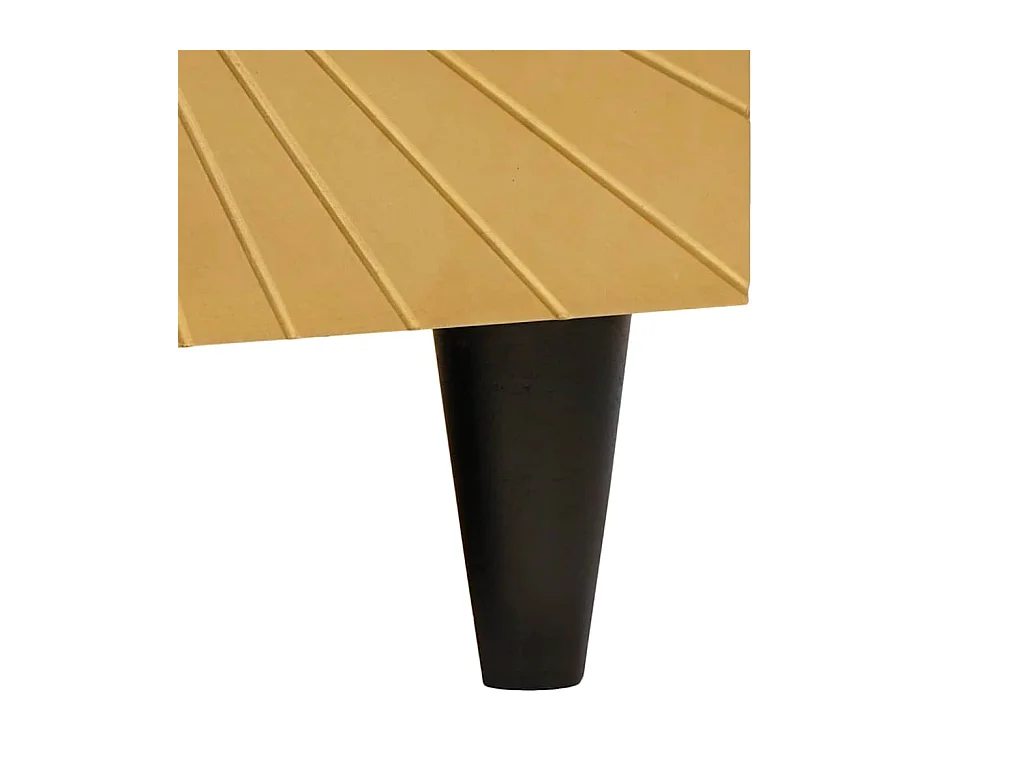 Table basse Noir et or 80 x 50 x 40 cm