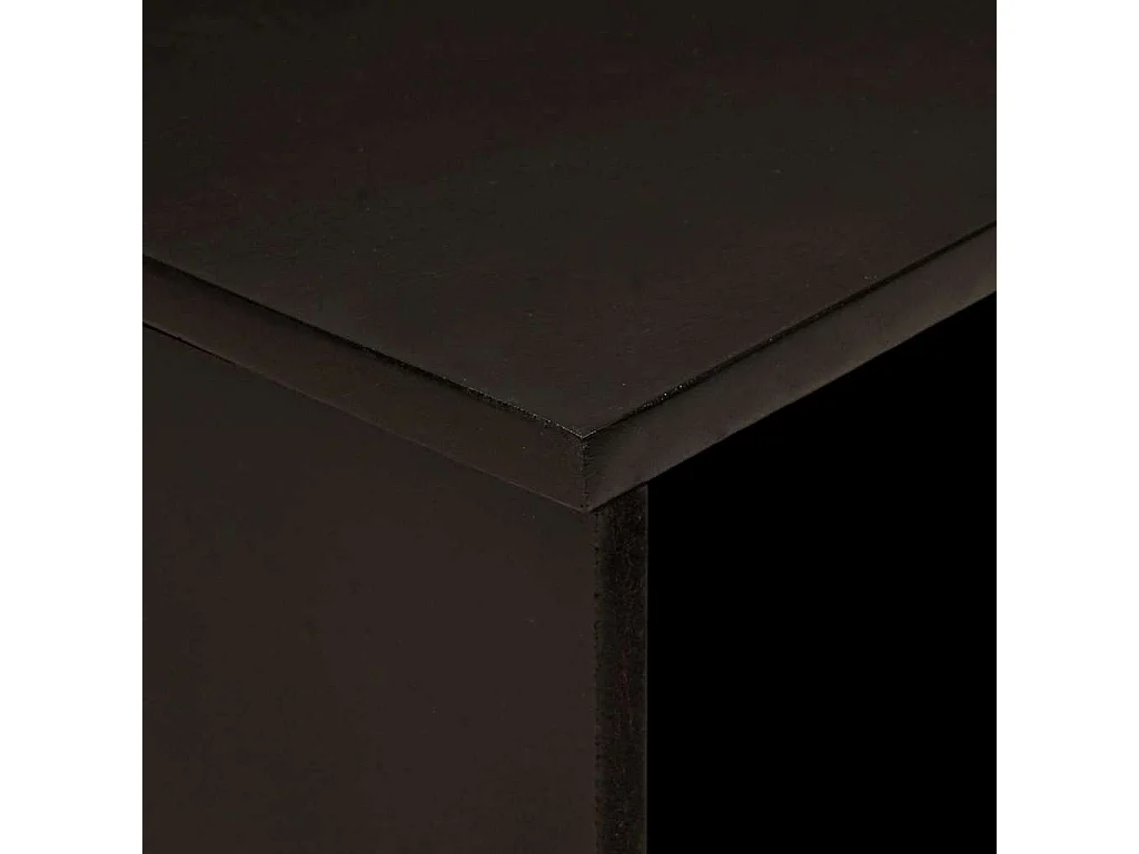 Mesa de centro Preto e Ouro 80 x 50 x 40 cm