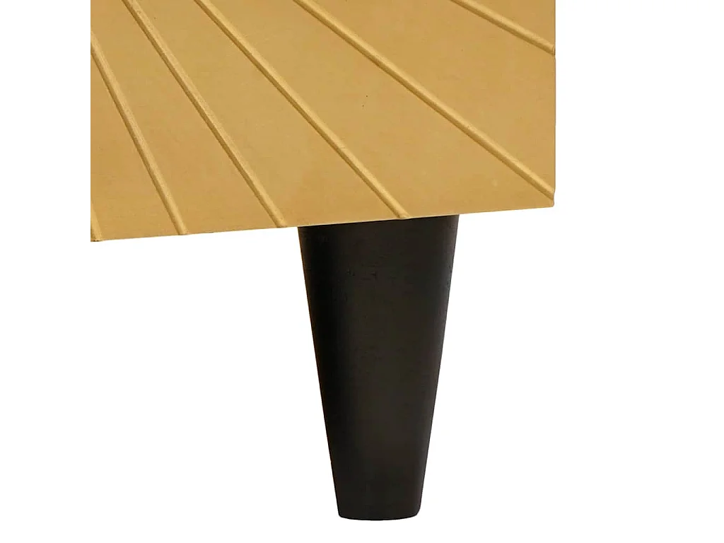 Mesa de centro Preto e Ouro 80 x 50 x 40 cm