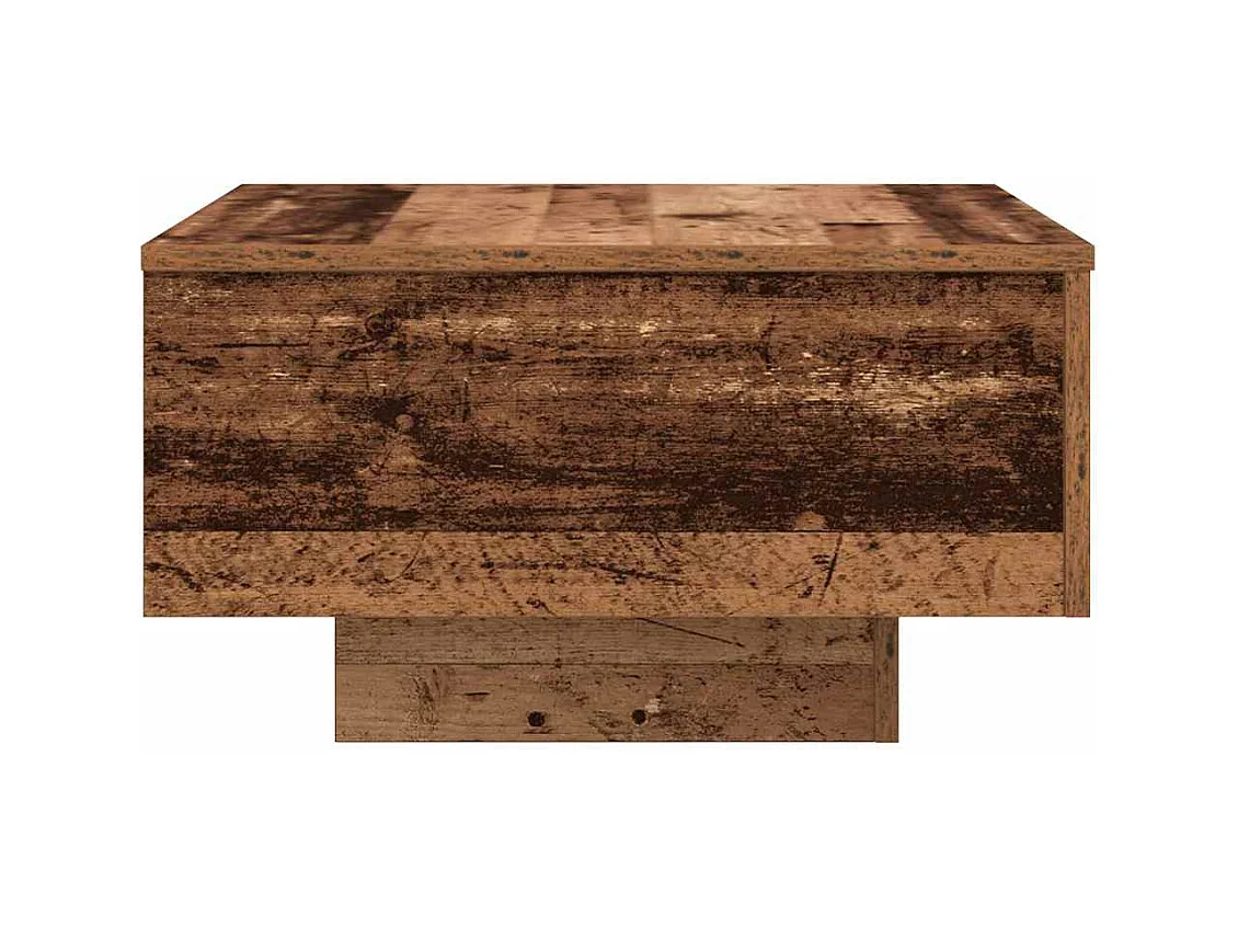 Salontafel Oud hout 55 x 55 x 31 cm Bewerkt hout