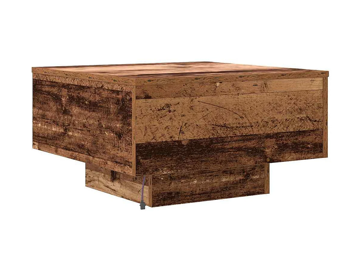 Table Basse Bois ancien 55 x 55 x 31 cm Bois d'ingénierie