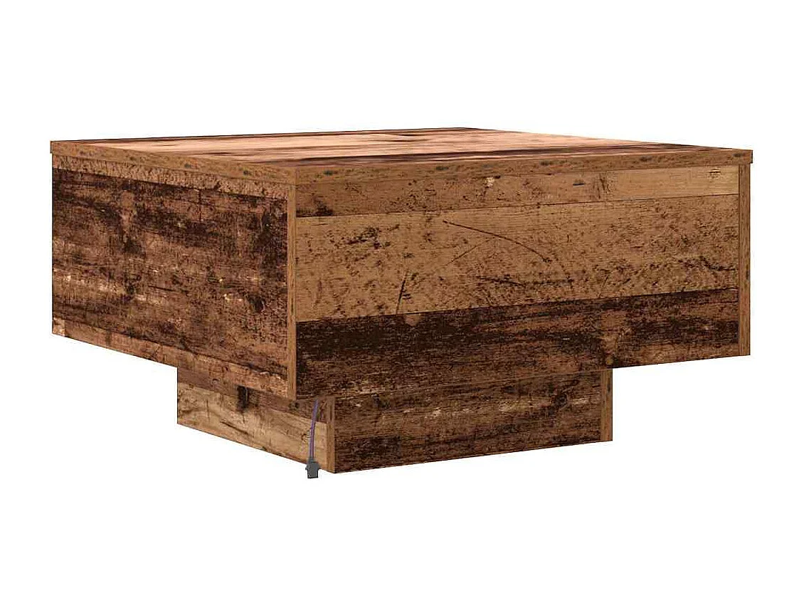 Table Basse Bois ancien 55 x 55 x 31 cm Bois d'ingénierie