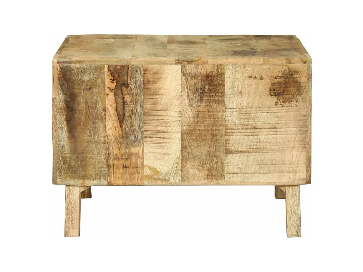 Mesa de Café 50 x 50 x 35 cm Madera maciza de mango rugosa