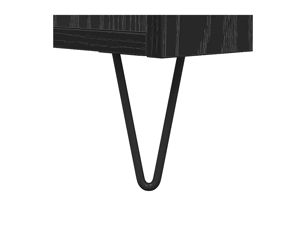 Table basse Chêne noir 80 x 80 x 36,5 cm Bois d'ingénierie