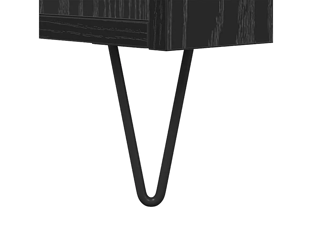 Table basse Chêne noir 80 x 80 x 36,5 cm Bois d'ingénierie