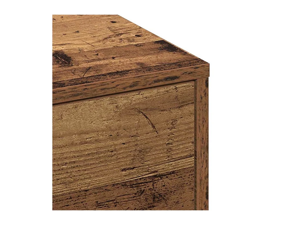 Table basse Bois ancien 90 x 90 x 28 cm Bois d'ingénierie