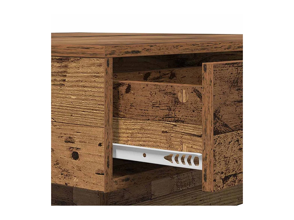 Table basse Bois ancien 90 x 90 x 28 cm Bois d'ingénierie