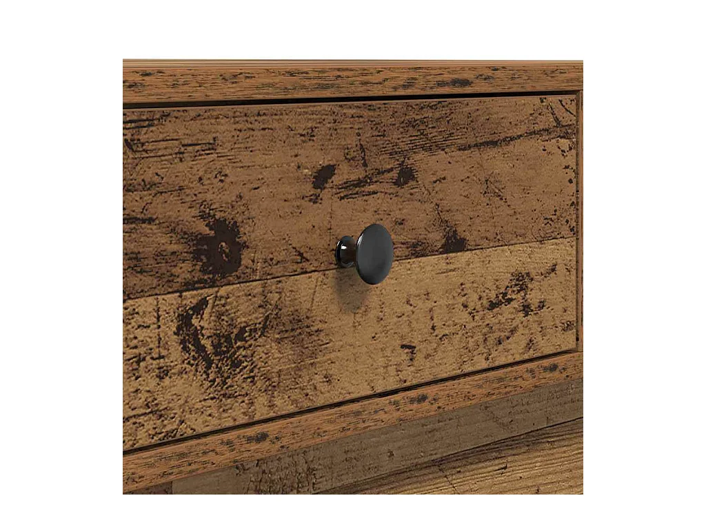 Table basse Bois ancien 90 x 90 x 28 cm Bois d'ingénierie