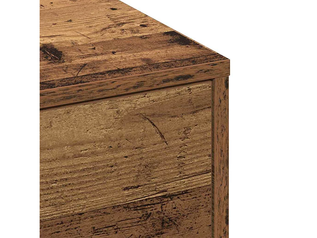 Salontafel Oud hout 90 x 90 x 28 cm Bewerkt hout