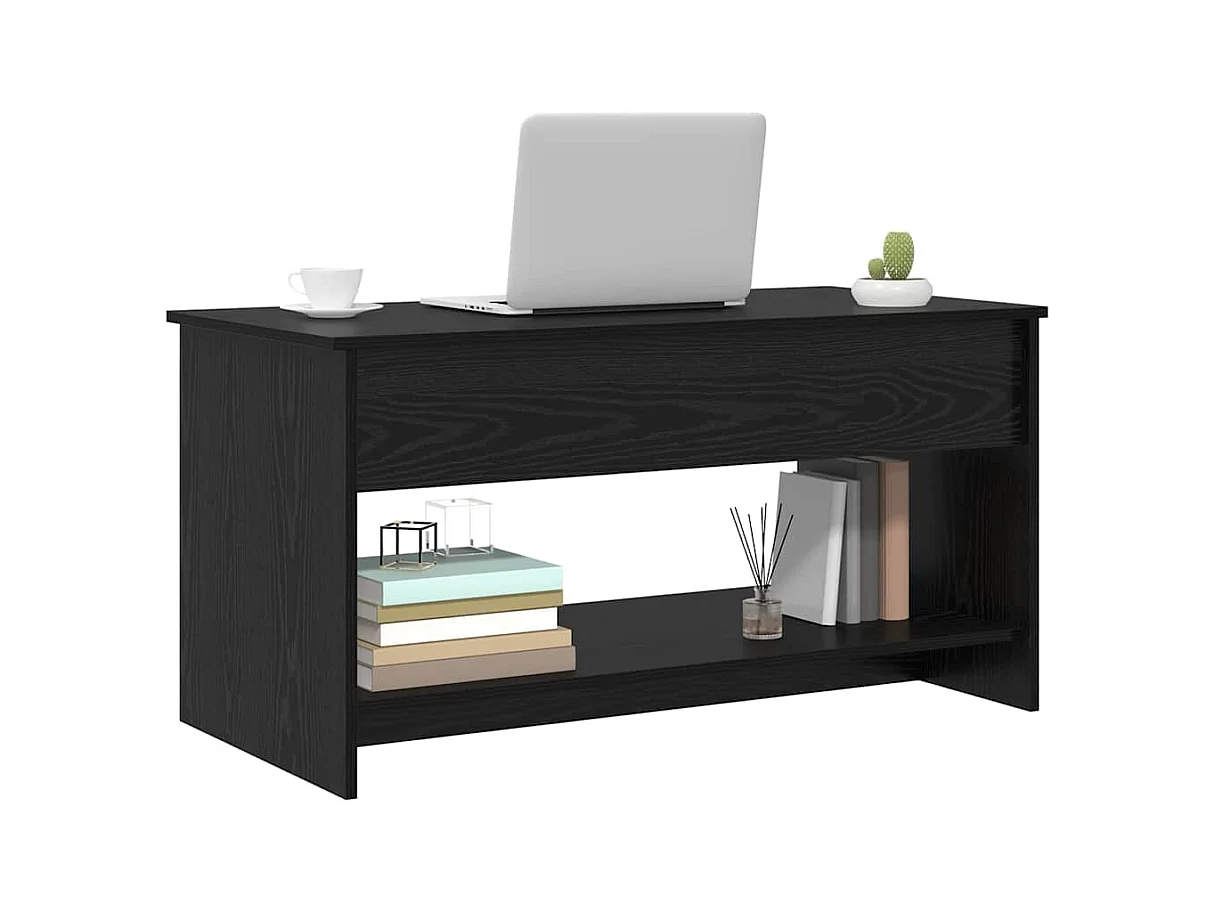 Table basse Chêne noir 80 x 50.5 x 41.5 cm Bois d'ingénierie