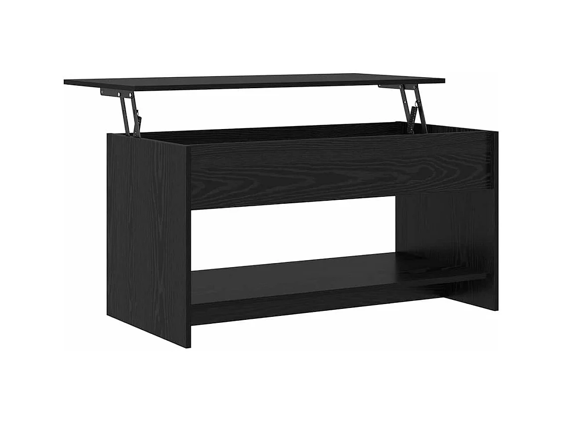 Table basse Chêne noir 80 x 50.5 x 41.5 cm Bois d'ingénierie