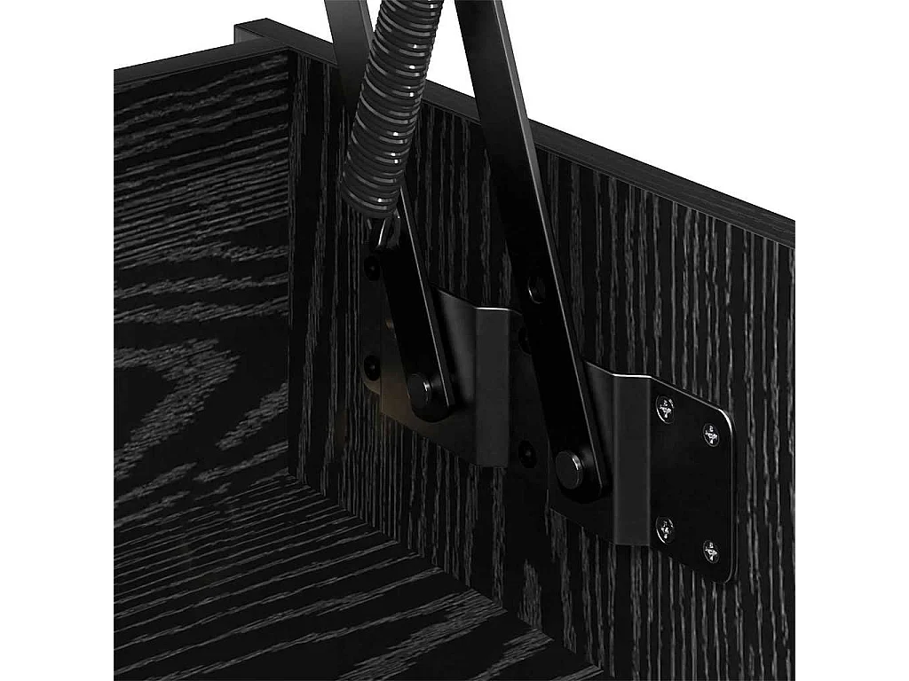 Table basse Chêne noir 80 x 50.5 x 41.5 cm Bois d'ingénierie