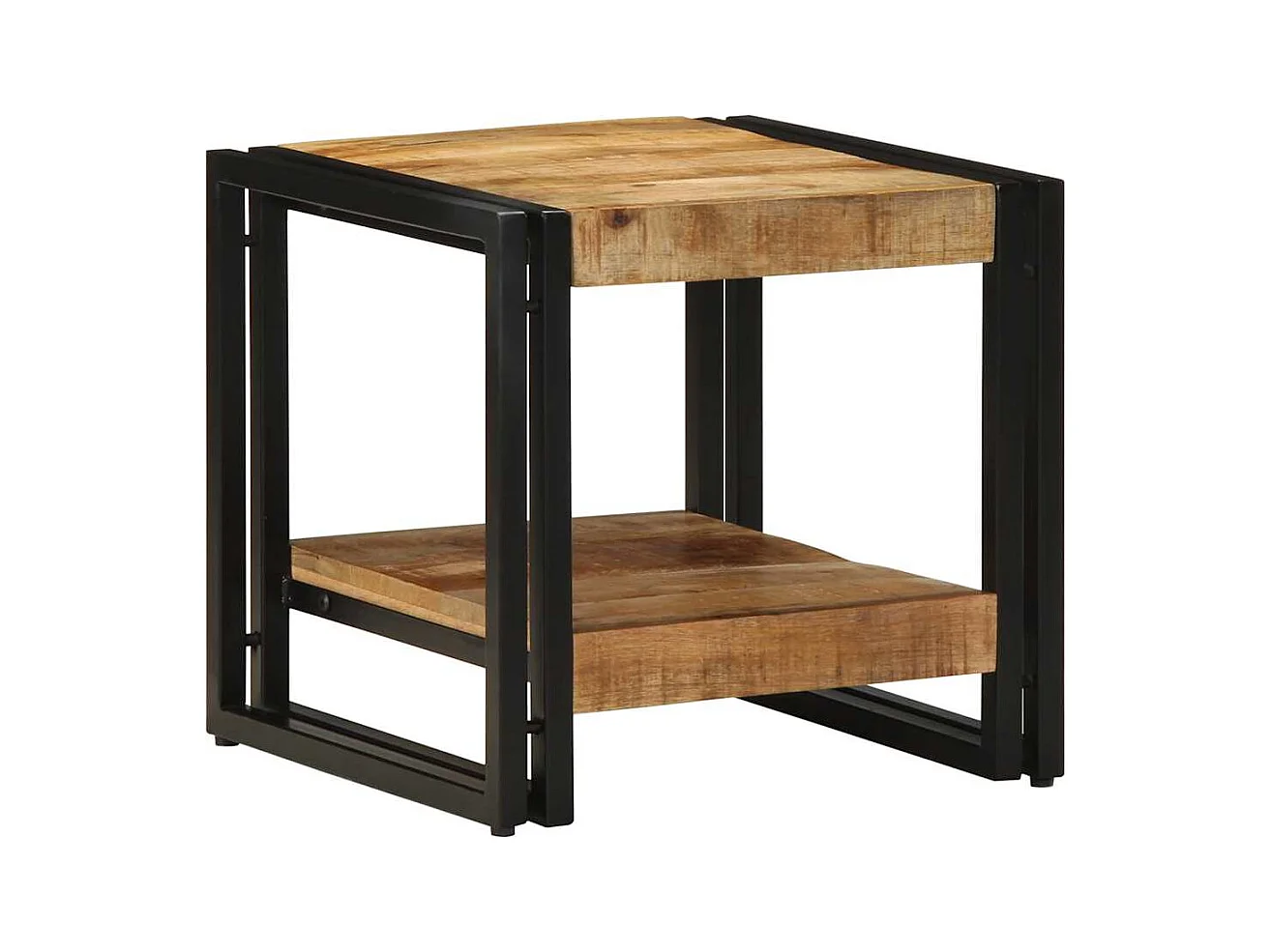 Table basse Marron 40 x 40 x 38 cm bois de manguier massif