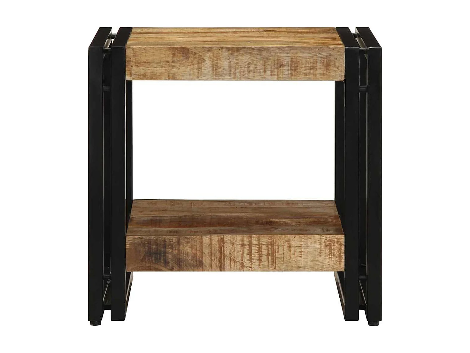 Table basse Marron 40 x 40 x 38 cm bois de manguier massif