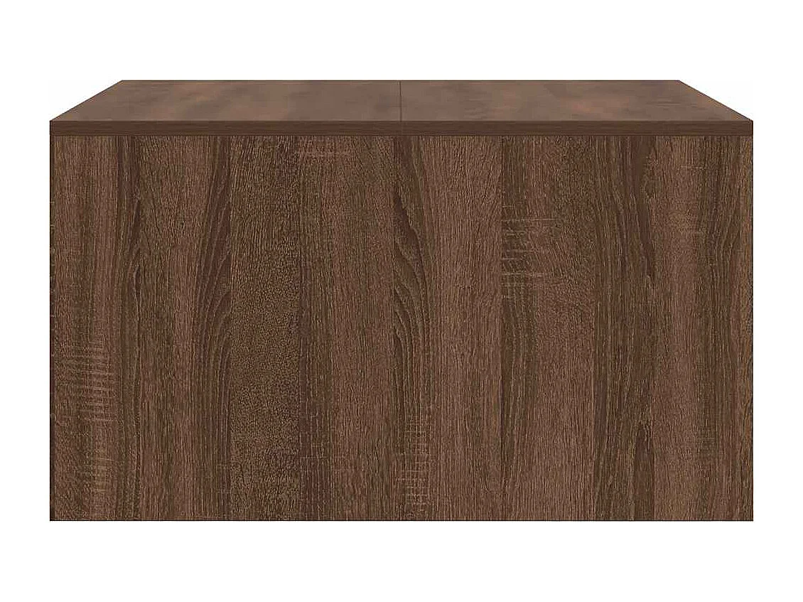 Table basse avec tiroirs chêne marron 70,5x70x40 cm