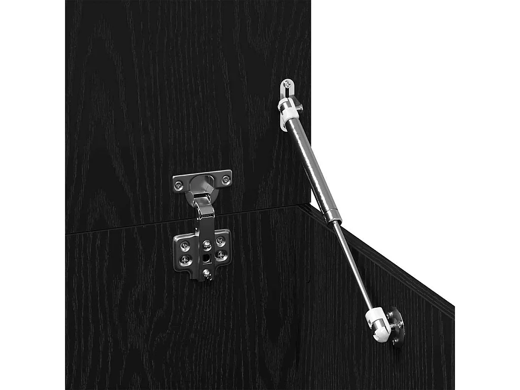 Mesa de Café Roble negro 150 x 50 x 35 cm Madera contrachapada