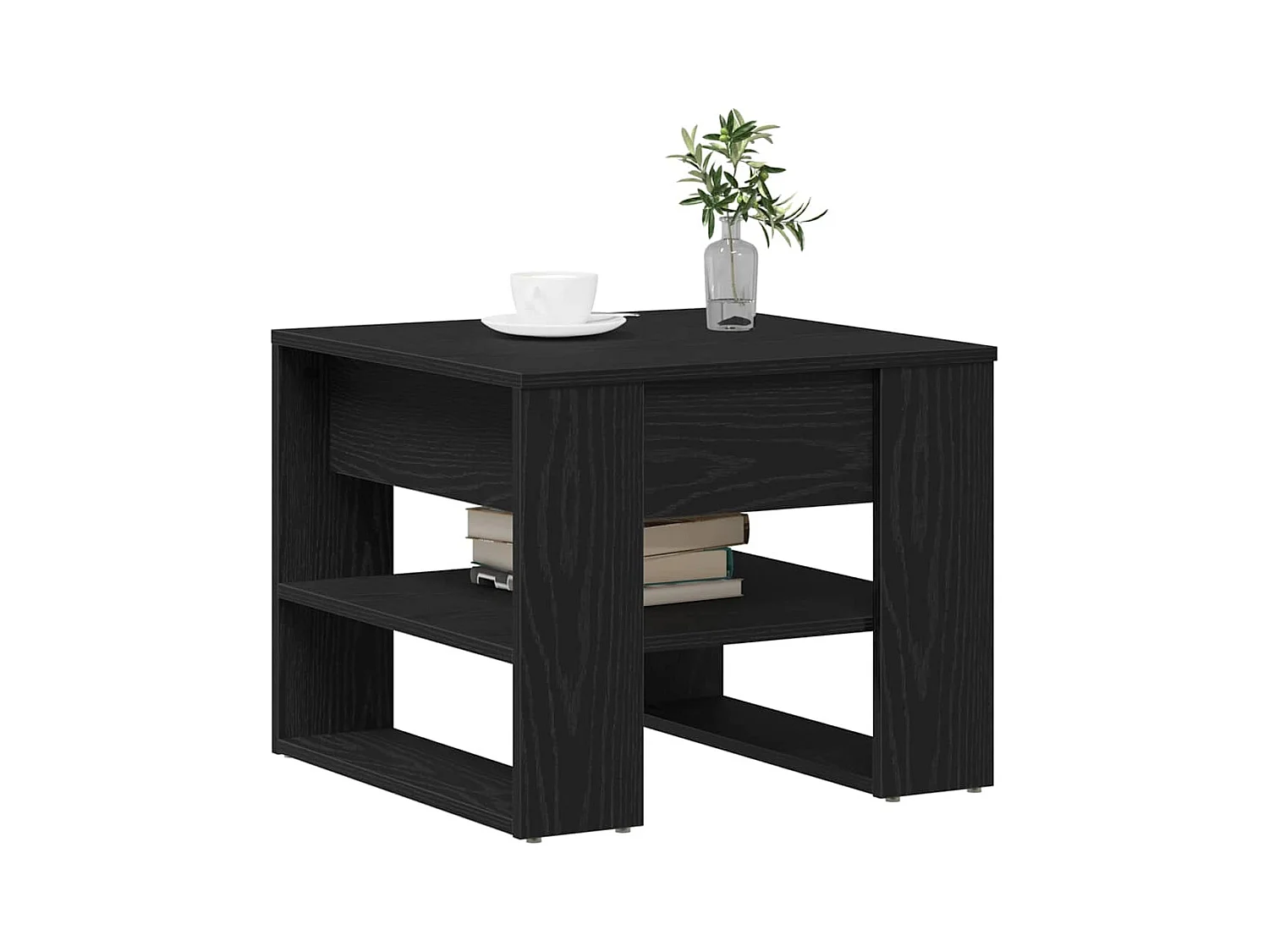 Table basse Chêne noir 55,5 x 55 x 45 cm Bois d'ingénierie