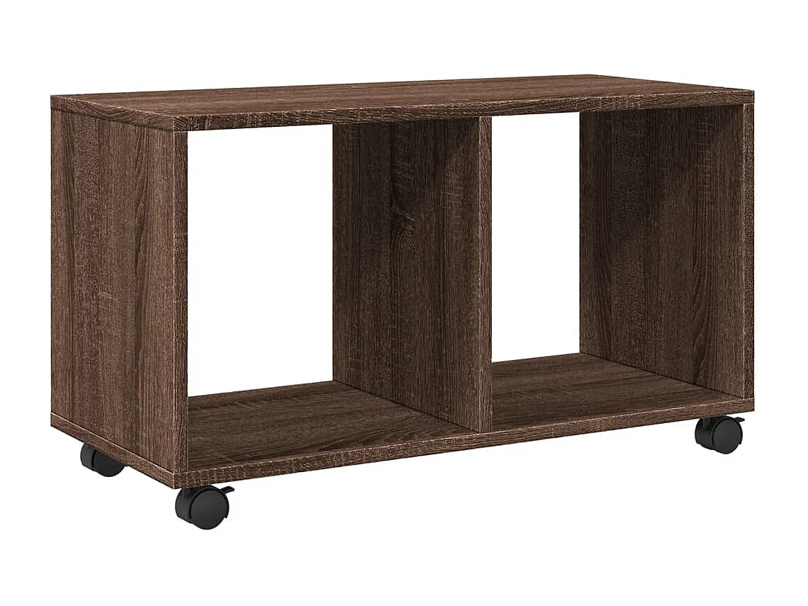 Rolkast 72x33x42,5 cm bewerkt hout bruin eikenkleurig