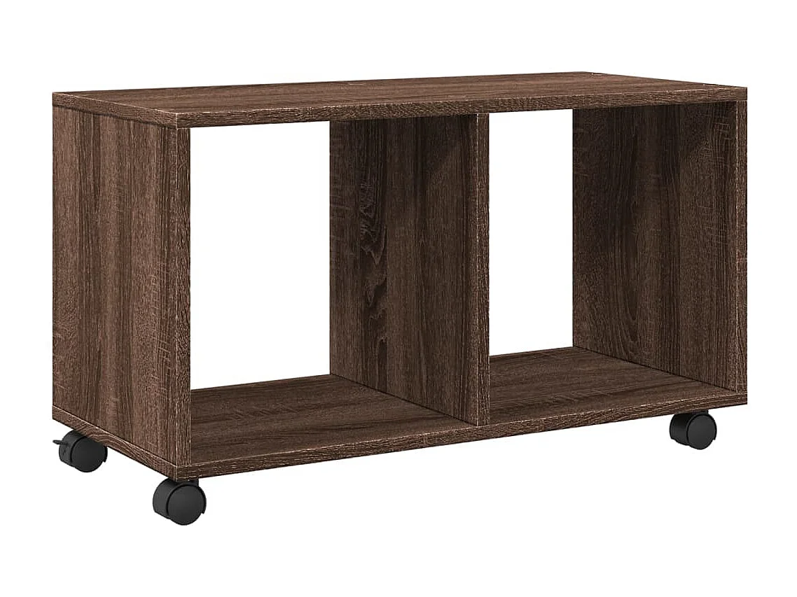 Rolkast 72x33x42,5 cm bewerkt hout bruin eikenkleurig