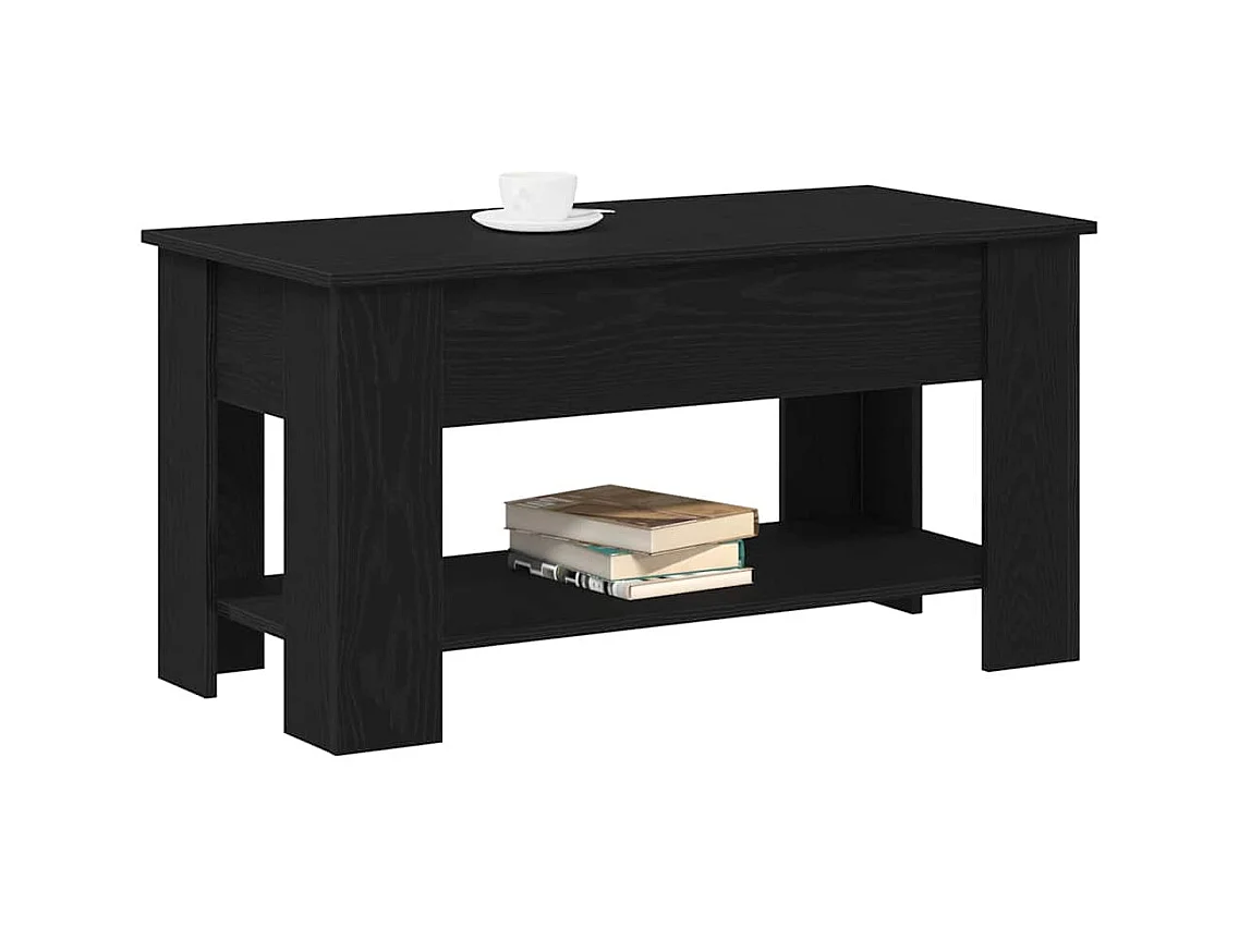 Table basse Chêne noir 101 x 49 x 52 cm Bois d'ingénierie