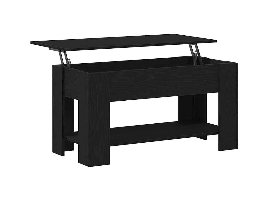 Table basse Chêne noir 101 x 49 x 52 cm Bois d'ingénierie