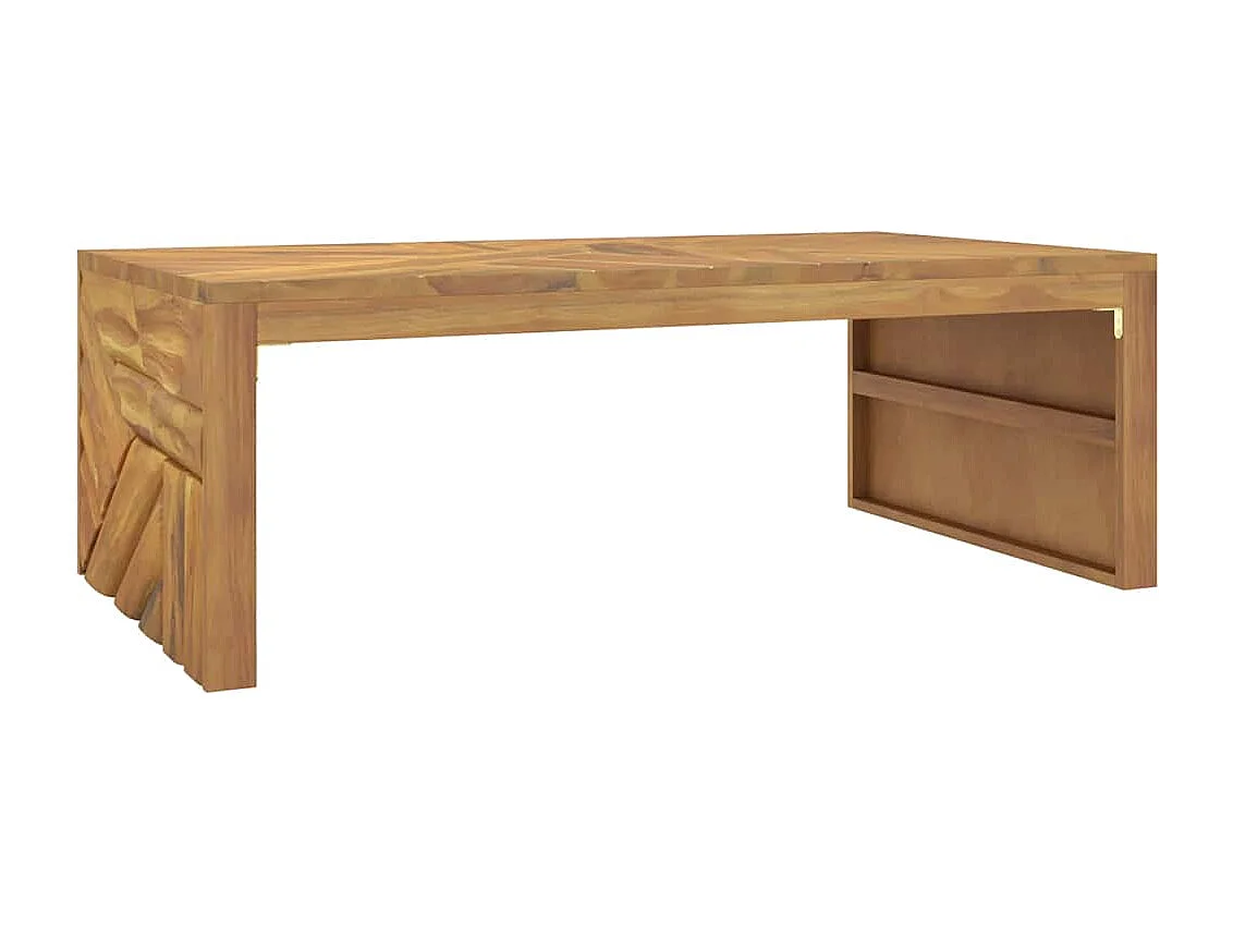 Table basse 110x60x38 cm bois de teck solide