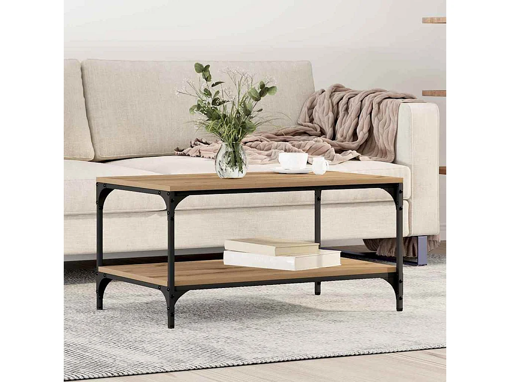 Mesa de centro carvalho artisiano 80 x 50 x 40 cm