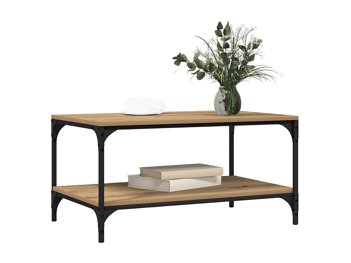 Mesa de centro carvalho artisiano 80 x 50 x 40 cm