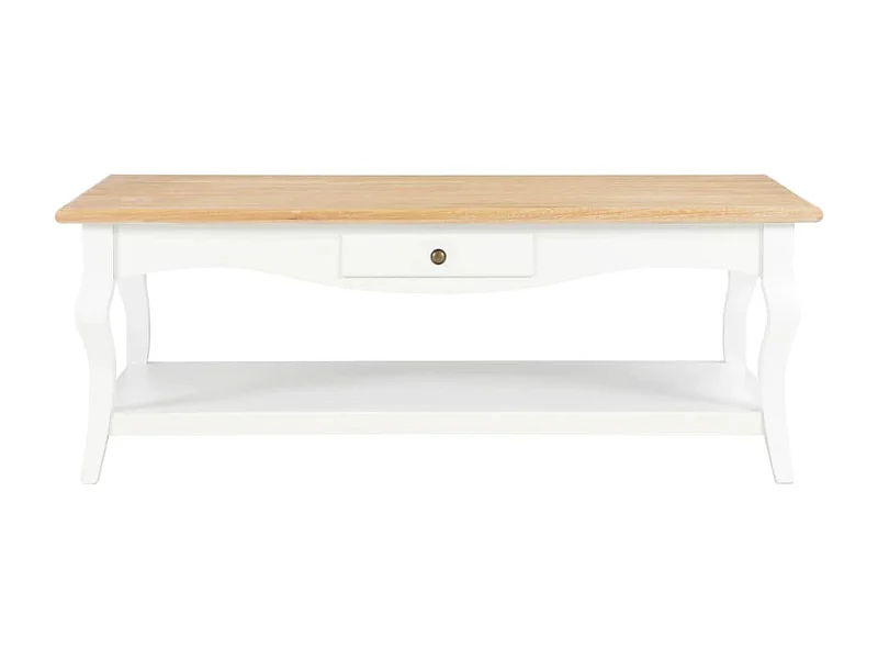 Table basse Blanc 110 x 60 x 40 cm MDF