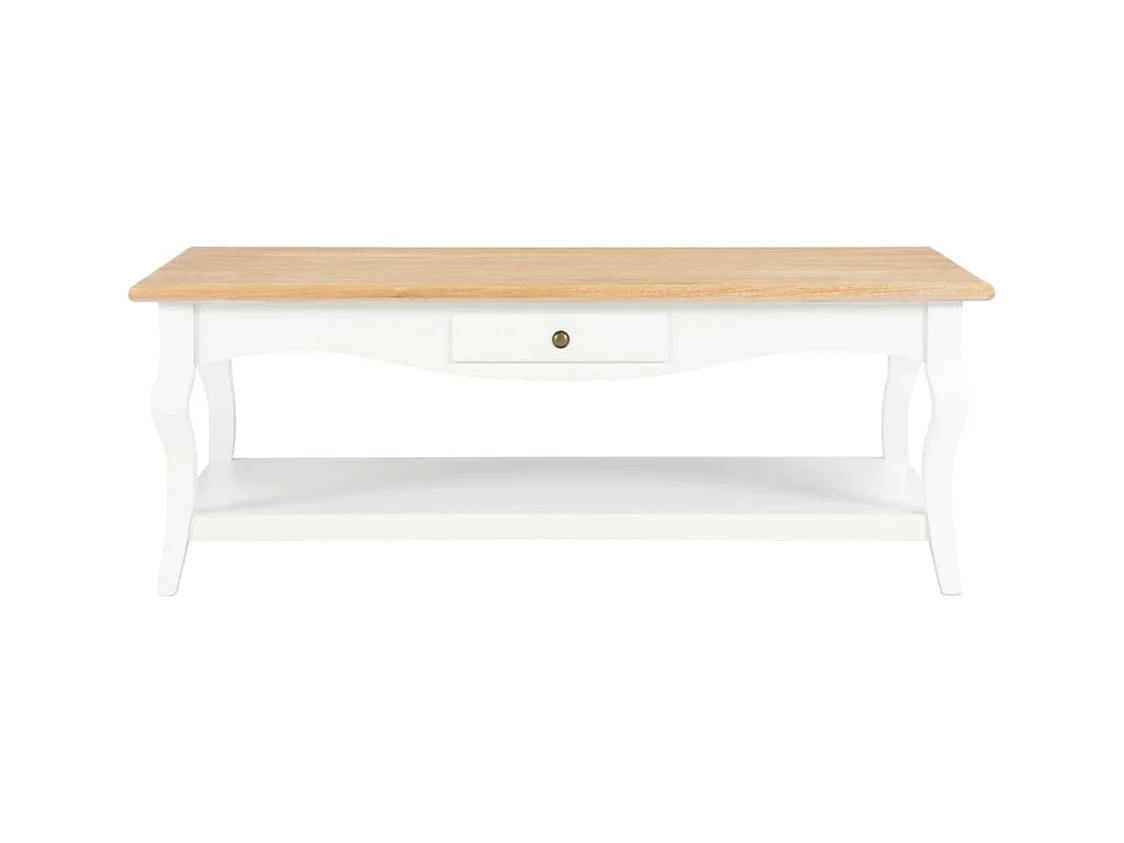 Table basse Blanc 110 x 60 x 40 cm MDF