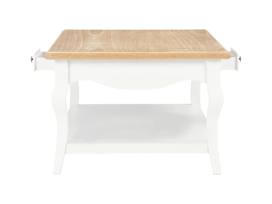 Table basse Blanc 110 x 60 x 40 cm MDF