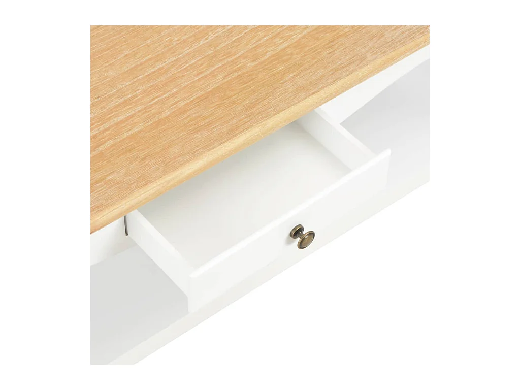 Table basse Blanc 110 x 60 x 40 cm MDF