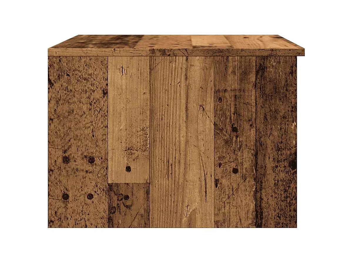 Table basse vieux bois 50x50x36 cm bois d'ingénierie