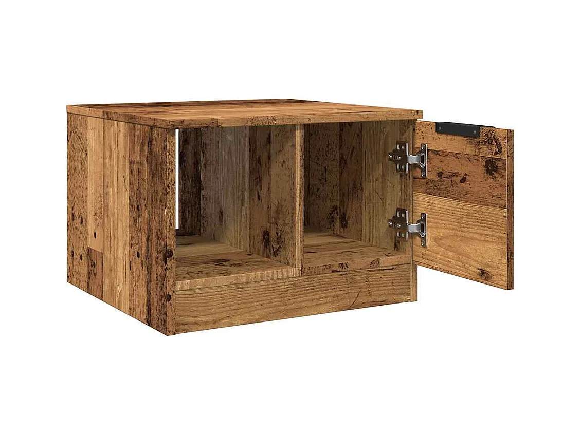 Table basse vieux bois 50x50x36 cm bois d'ingénierie