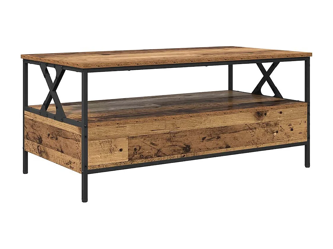 Table basse Bois ancien 100 x 51 x 45 cm Bois d'ingénierie