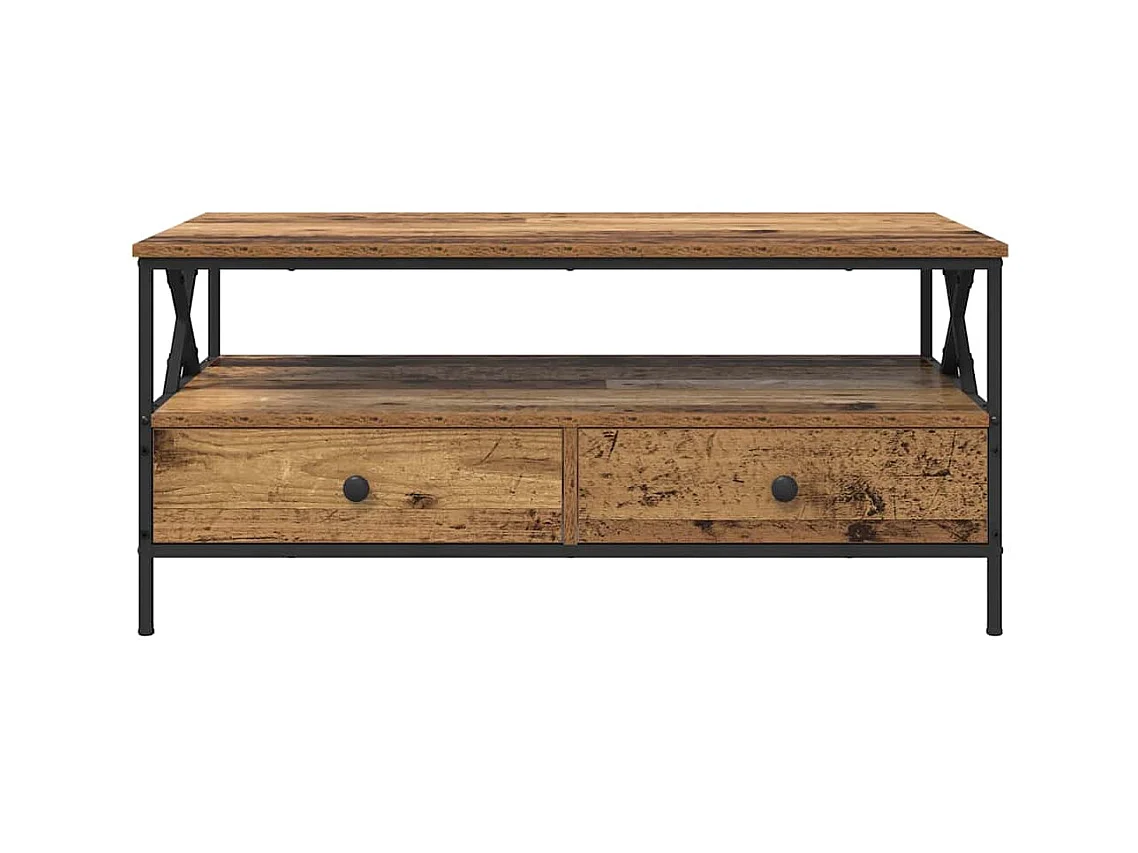 Table basse Bois ancien 100 x 51 x 45 cm Bois d'ingénierie